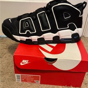 New Nike Uptempo Pippen Black White  BlueSneakers